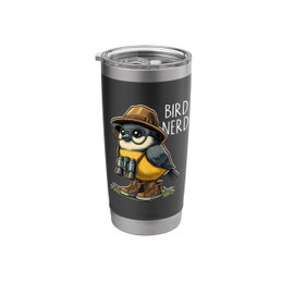 Bird Nerd Funny Bird Watching Birding Bird Lover Birdwatcher Stainless Steel Insulated Tumbler