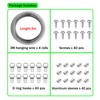 Yitla Picture Hanging Wire and Hooks kit,Picture Frame Hooks Picture