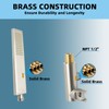 Backnets Solid Brass Handheld Shower Head Arc Design High Pressure