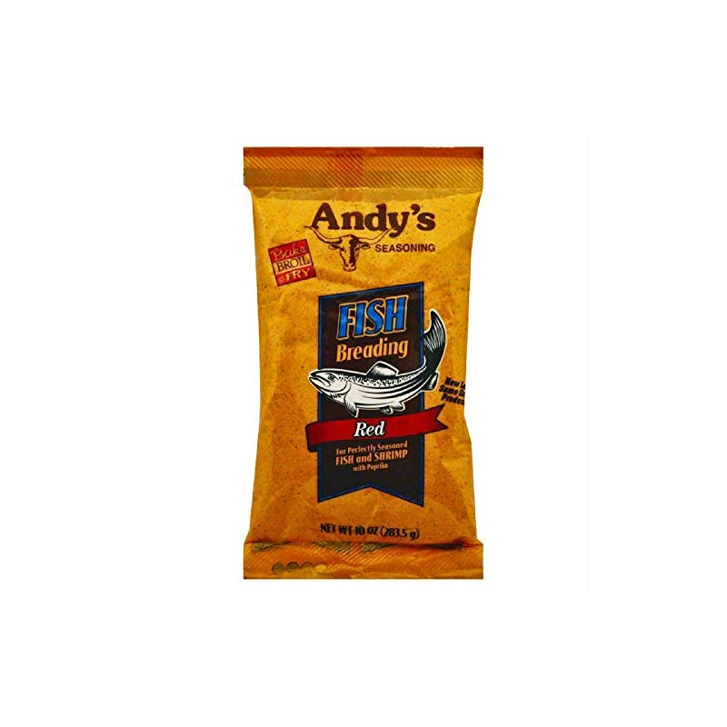Andy's Seasoning Fish Breading - 3 PACK (1 ea Red,