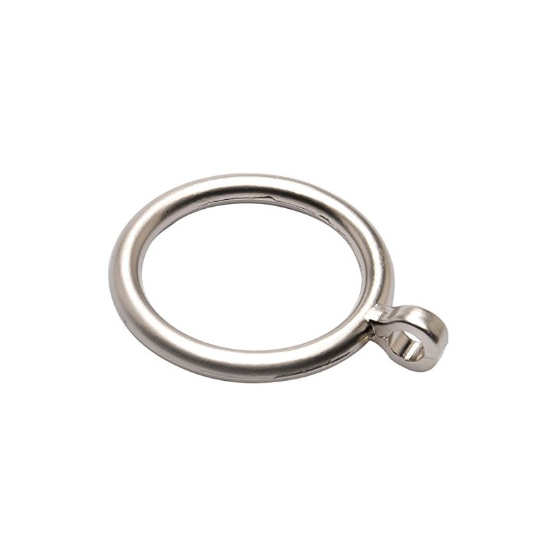 Merriway BH03180 (8 Pcs) Metal Curtain Drapery Pole Rod Rings