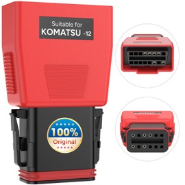 Autel Original MaxiSYS CV Komatsu 12-PIN Adapter, 12-pin Off-Highway Vehicle Adapter, Work with Scanner Autel MaxiSYS MS909CV, MS906CV, MS908CV, MS908CV II and VCI