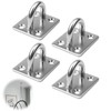 4PCS M6 Heavy Duty Pad Eye Plate 304 Stainless Steel
