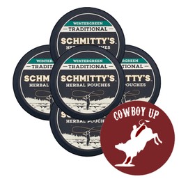 DC Crafts Nation DC Crafts Nation Skin Can Cover Cowboy with 5 Cans Schmitty's Herbal Snuff Wintergreen Pouches
