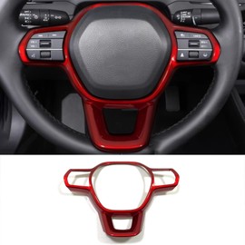 KELEIMAI Car Accessories Fit for Honda Accord 2023 2024 2025 2026 Left Center Console Decorative Frame Button Cover Trim Interior Molding Stickers (Red) ABS 1 PC