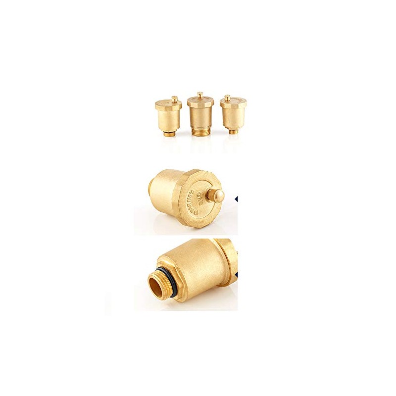 POWERTOOL Automatic Air Valve, 1pcs Brass Air Vent Valve Quick