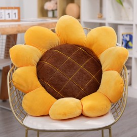 NatureMan 50cm Sunflower Throw Pillow,Flower Shaped Pillows Floor Pillow Seating Cushion,Cushion,Cute Room Decor plush Pillow for Bedroom Sofa Chair