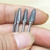 Luo ke 4 Pcs Aluminum Cutting Burr - 3/32 Inch