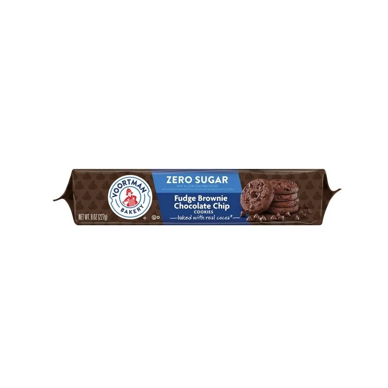 Voortman (3 pack) VOORTMAN Bakery Zero Sugar Fudge Brownie Chocolate