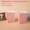 20 PCS 7x5x11cm Popcorn Boxes Popcorn Bags Red and White