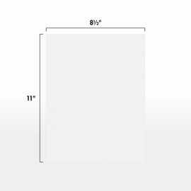 LUXPaper 8.5" x 11" Cardstock | Letter Size | White | 80lb. Cover | 100% Recycled | 500 Qty