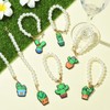 Stiesy 7 Pcs 7 Styles Cactus Cup Charms with Plastic