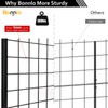 Bonnlo 6' x 2' Wire Grid Panel Tower with T-Base