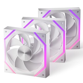 Asiahorse Nyota 120mm Case Fan with Efficient Cooling, ARGB Fan Lighting, 800-1800RPM Speed Control, and Whisper-Quiet Operation Under 29 dB, Unique Design for PC