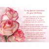 Birthday Poem Verse Greeting Card (Special Grandma, from Granddaughter)