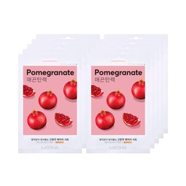 MISSHA Airy Sheet Mask (R) Set of 10 Face Mask (Pomegranate PG)