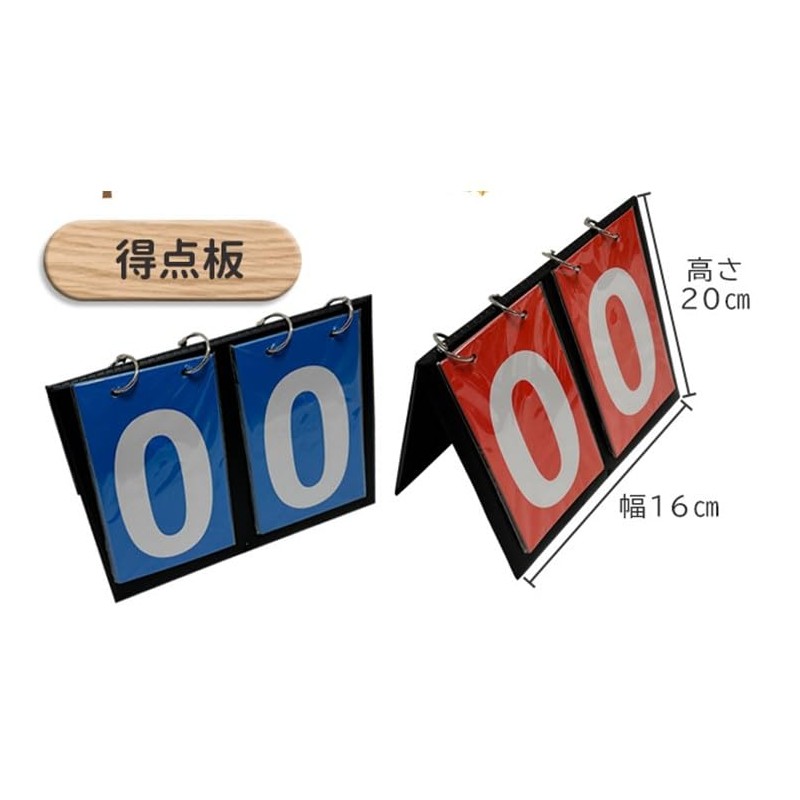 Scoring Board Red Blue Set of 2 Scoreboard Flip Scoreboard