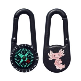 Azeeda 'Cute Axolotl' Compass Keyring (KC00012152)