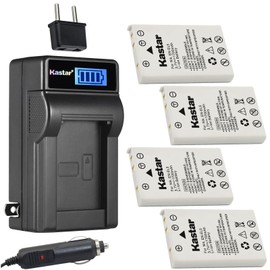 Kastar 4-Pack EN-EL5 Battery and LCD AC Charger Compatible with Nikon Coolpix P90, Coolpix P100, Coolpix P500, Coolpix P510, Coolpix P520, Coolpix P530, Coolpix P5000, Coolpix P5100 Digital Cameras