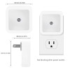 Kinur 6 Pack Blue LED Night Light Plug In, Dusk