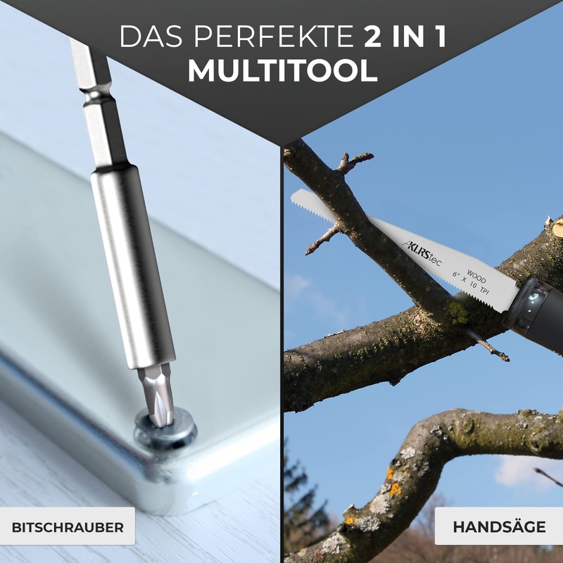 KLRStec Professional Multitool 2 in 1 - bit Screwdriver Set