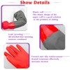Coopache Guantes de estanque de brazo completo, rojo y negro,