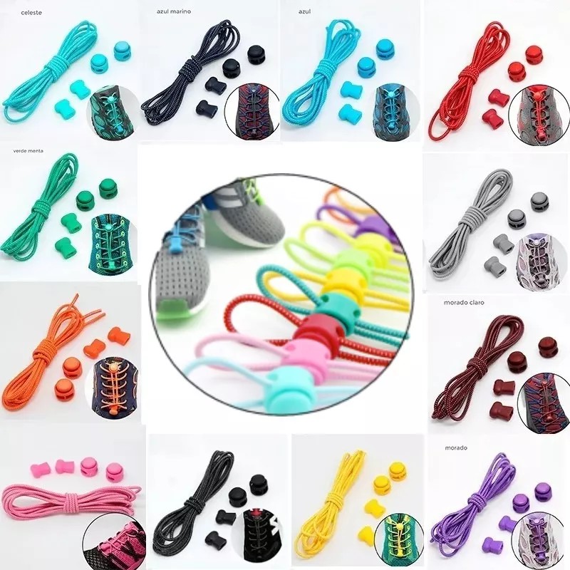 Patry Deluxe 9 Pares Agujetas Elasticas Cordones Para Tenis Deportistas