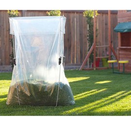 Pekky 30 Gallon Clear Large Trash Bags (Lawn and Leaf), 70 Counts