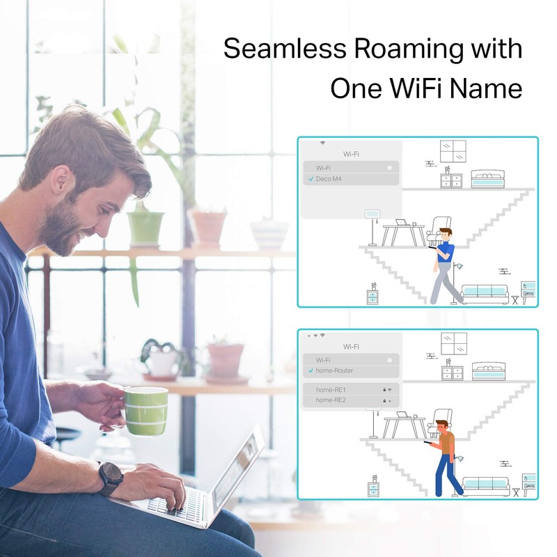 TP-Link 𝐃𝐞𝐜𝐨 S4 Whole Home Mesh WiFi System - Up