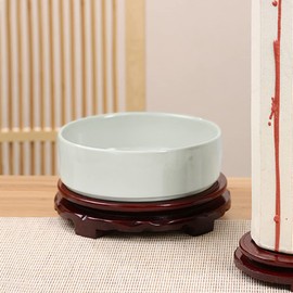 YUYAKESHI Flower Arrangement, Flower Arrangement, Flower Arrangement, Japanese Style Tabletop, Plate, Ohara Flower, Rotary (7.9 inches (20 cm) Base, For Water Bases, Vase