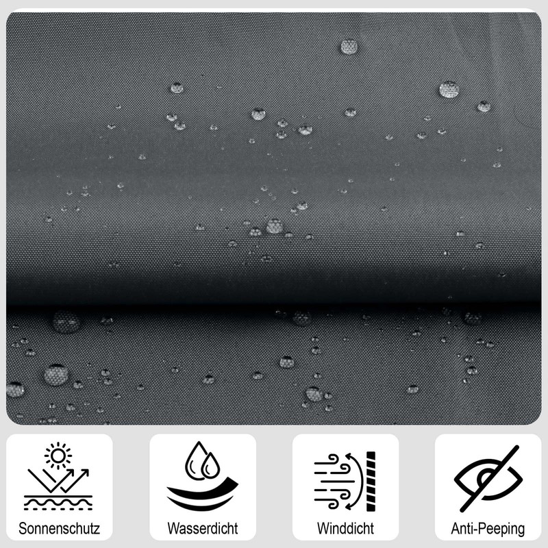 Sunny Guard Balcony Privacy Screen, Balcony Covering, PES, UV Protection