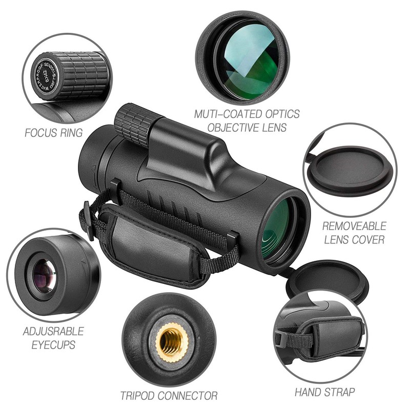 Monocular Telescope High Power 8x42 Monoculars Scope Compact Waterproof Fogproof