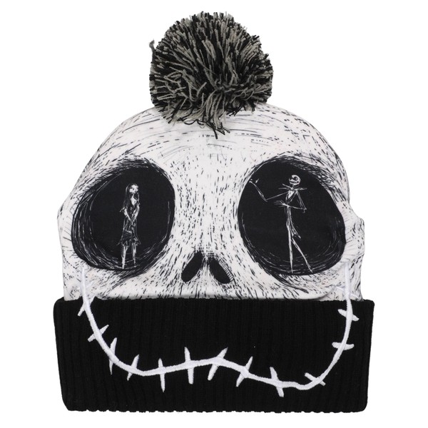 The Nightmare Before Christmas Jack Big Face Pom Beanie