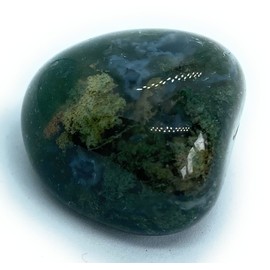 Moss Agate Large Tumbled Stone - 1 Pc