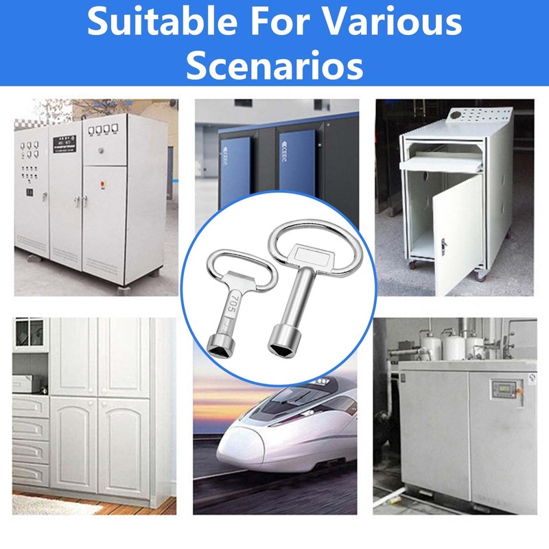 FORMVERSITY Triangular Key 3 Sided Key, Pack of 2 Triangular