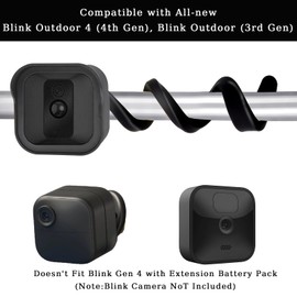 BLMHTWO Black Flexible Twist Mount Outdoor Camera Mount for Blink Outdoor 4 (4th Gen) & Blink Outdoor (3rd Gen) Weather Proof Protective Housing with Gooseneck Twist Mount for Blink Outdoor Camera
