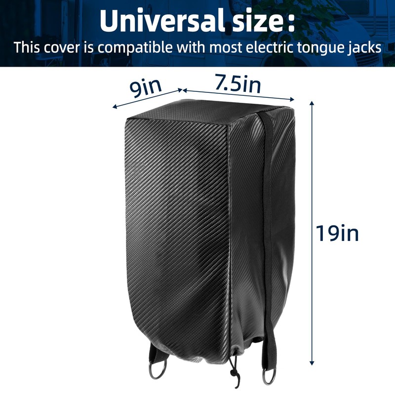 Electric Tongue Jack Cover Waterproof Electric Trailer Jack Cover Universal
