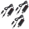 3Pcs DC 5V to DC 12V 9V USB Voltage Step