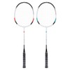 2pcs Aluminum Alloy Nylon Badminton Racket Indoor Outdoor Sports Training