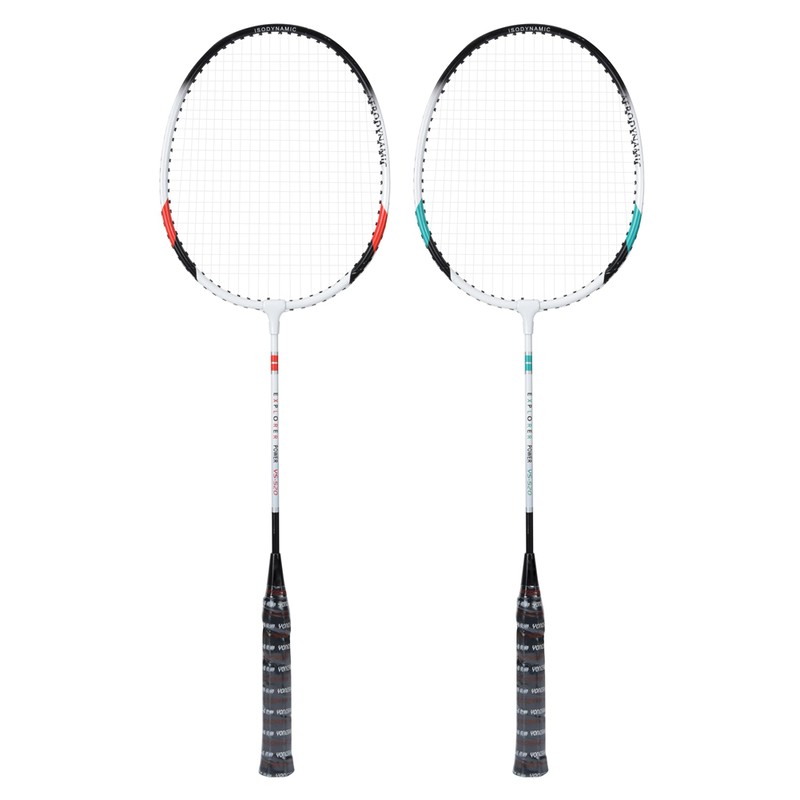 2pcs Aluminum Alloy Nylon Badminton Racket Indoor Outdoor Sports Training
