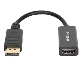 Anbear DisplayPort to HDMI, Display Port Adapter to HDMI for Desktops and Laptops Connect to HDMI Displays (1 Pack, DP)