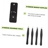 Beavorty 4pcs Stainless Steel Eyebrow Tweezers for Precision Trimming and