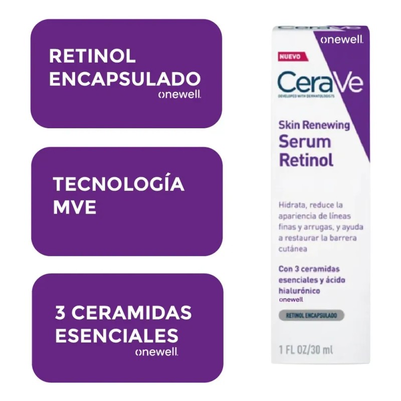 Kit Skincare Antiedad Renovacion Celular Con Retinol Cerave