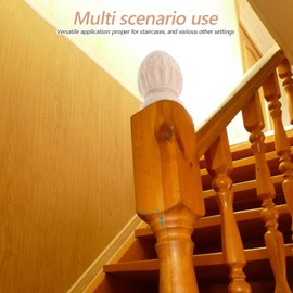 SEWACC Wood Carved Pineapple Finial: Decorative Wood Topper for Staircase and Column - European Style Wooden Post Cap - Adds Artistic Flair to Your Home