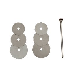 UID Mini Router, Router, Hobby Router, Ultra Router, Small Diameter Round Saw Cutter, Set of 6 (3 Types), 0.6, 0.6, 0.7, 0.7 inches (16 mm), 0.7 inches (19 mm), 0.7 inches (19 mm), 0.9 inches (22 mm), Proxxon RYOBI Bigman iHelp, Argo File, Standard Mandr