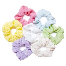 7Pcs Hair Scrunchies for Girls, Girls Hair Scrunchies Ponytail Holders, Colorful Ponytail Holders Hair Scrunchies, Hair Ties for Women Girls.