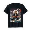 German Shepherd Samurai Japanese Retro Ukiyo-e Warrior Dog T-Shirt