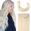 Sindra Clip-In Real Hair Extensions, Human Hair, 16 Inches, 40