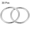 TOP-VIGOR 30Pcs Metal O Rings, 15mm ID 1.6mm Thickness Multi-Purpose