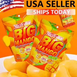 Metavita 🍬 2PCS Metavita Big Mango Gummy Candy | Resealable Gummy Peeling Candy 10oz 🍬